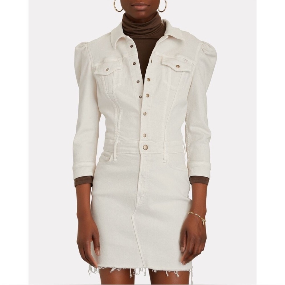 MOTHER Cream Long Sleeve Dress